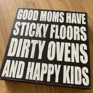 Wood Block Decor with words